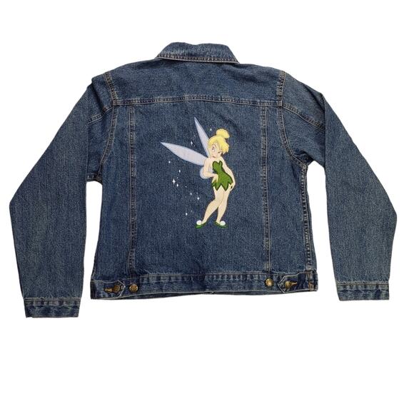 Disney Direct Tinkerbell Embroidered Denim Jean Jacket, size M, 100% cotton. - Picture 1 of 7